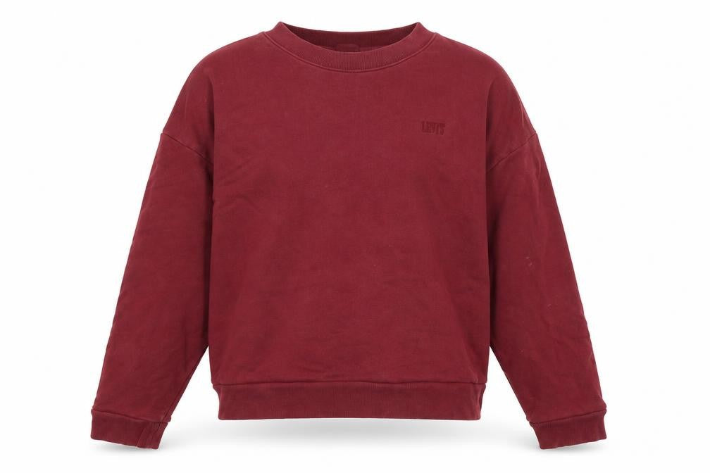 Unisex Adults UK S Relaxed Levi's Red Pullover Sweatshirt