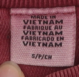 Levi's Red Unisex Crew Neck Sweatshirt Size S