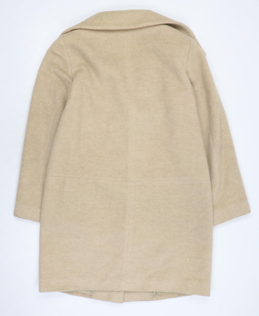 Marks and Spencer Beige Women's Overcoat Size 12