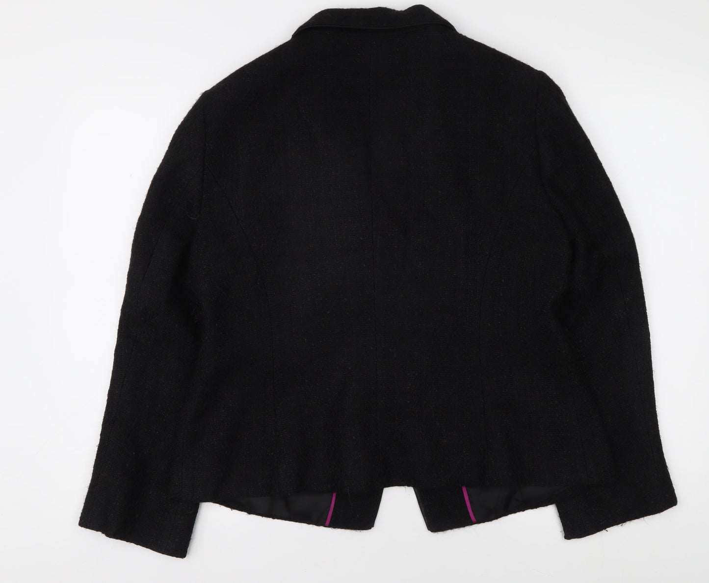 Planet Women's Black Blazer UK 16 Classic Formal