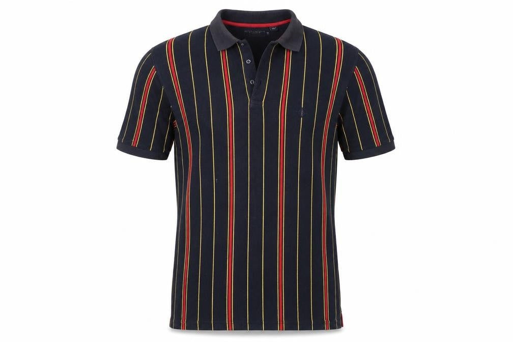 Maine New England Men's Multicoloured Striped Polo M