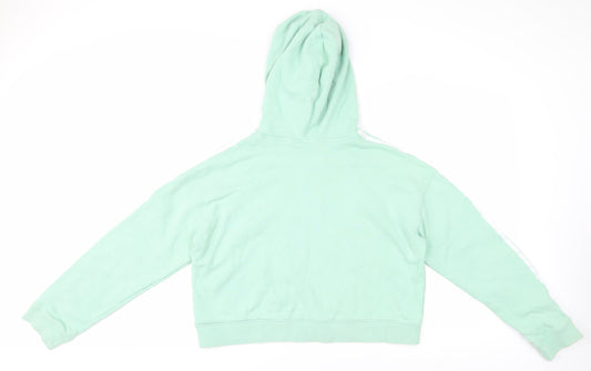 Adidas Women's Green Hoodie Size 14 - Sport Style