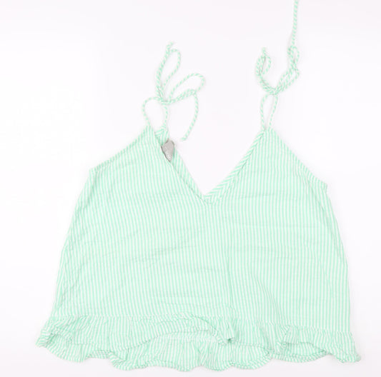 ASOS Green Striped Camisole Blouse UK 12