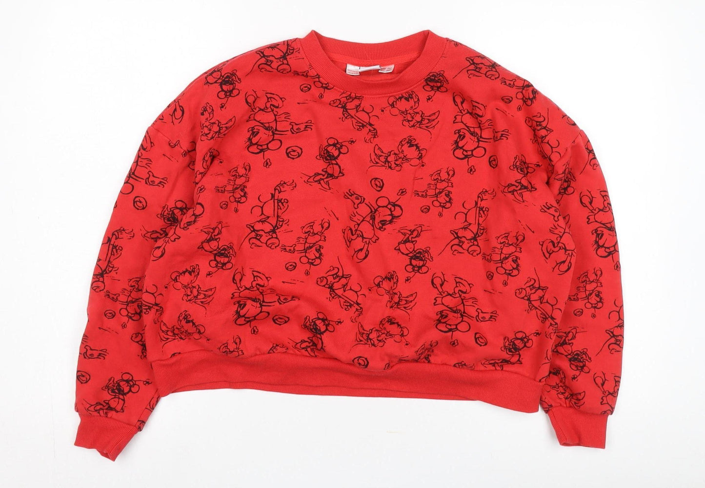 Disney Red Mickey Mouse Graphic Sweatshirt 4XL Unisex