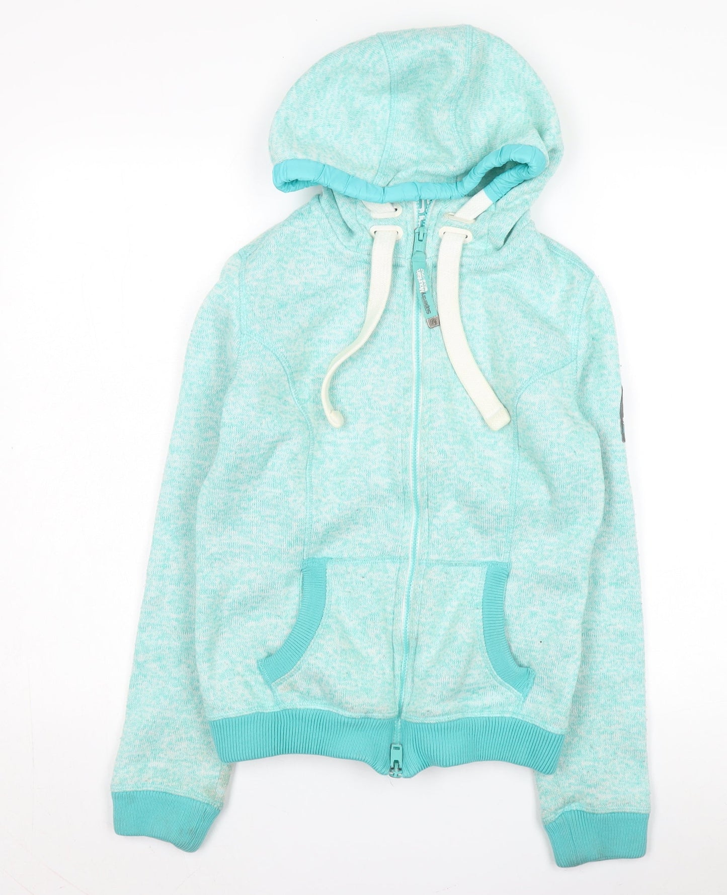 Superdry Women's Green Hooded Jacket Size S