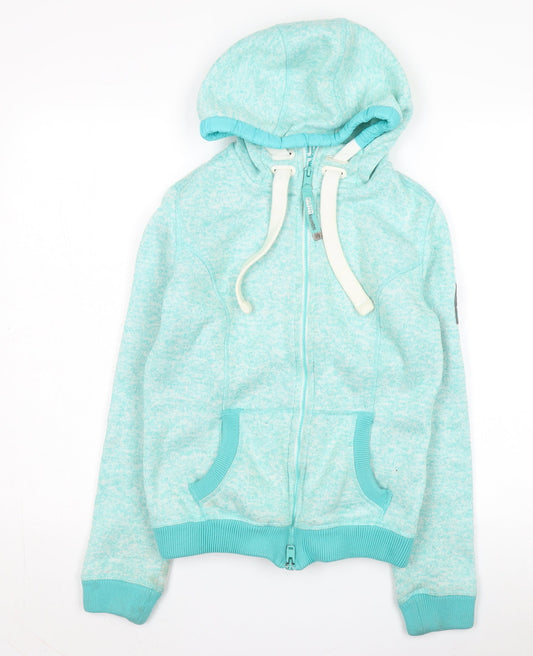 Superdry Women's Green Hooded Jacket Size S