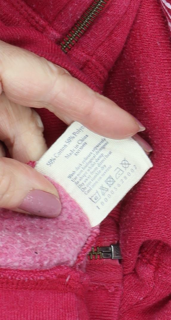 Jack Wills Pink Women's Hooded Jacket Size 12