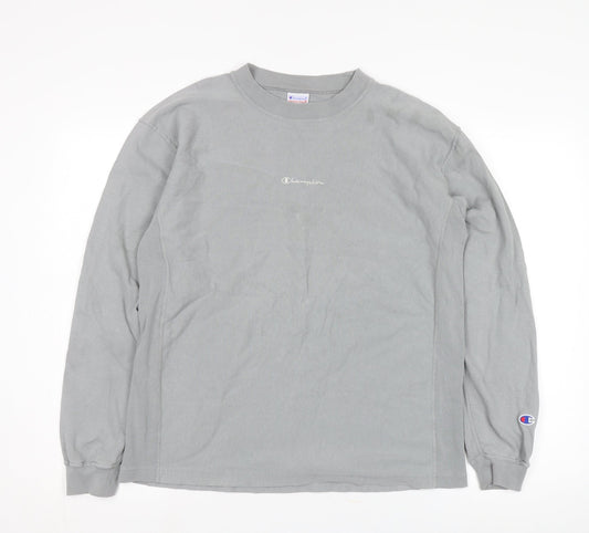 Champion Men's Grey Pullover Sweatshirt S