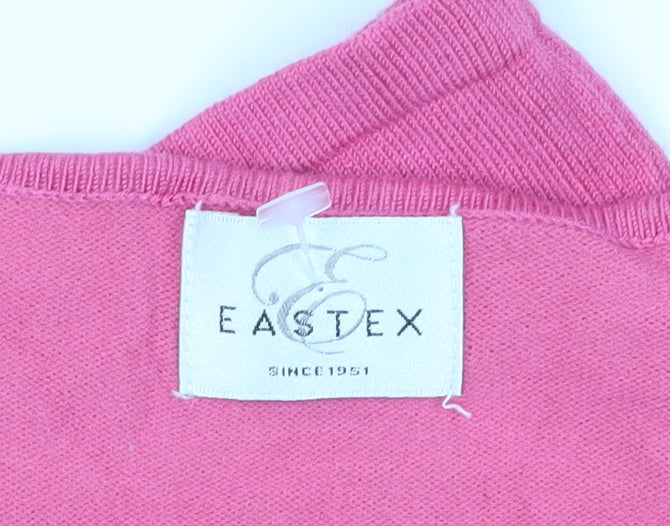 Eastex Women’s Pink Embroidered T-Shirt Size 16