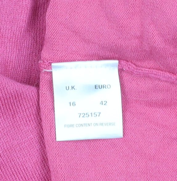 Eastex Women’s Pink Embroidered T-Shirt Size 16