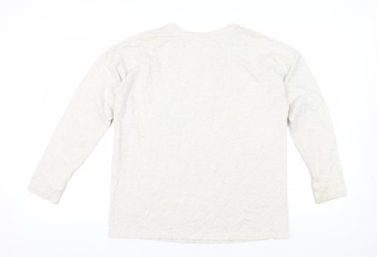 Next Women's Ivory Long Sleeve Pullover Sweatshirt UK 16