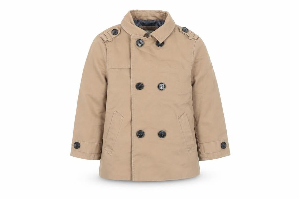 River Island Unisex Beige Duffle Coat 18-24 Months with Buttons