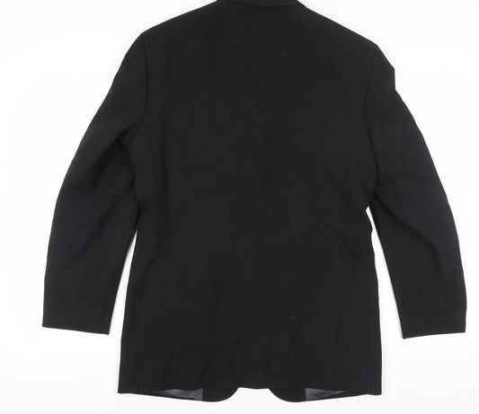 River Island Black Men's Blazer, Size 36R Regular Fit