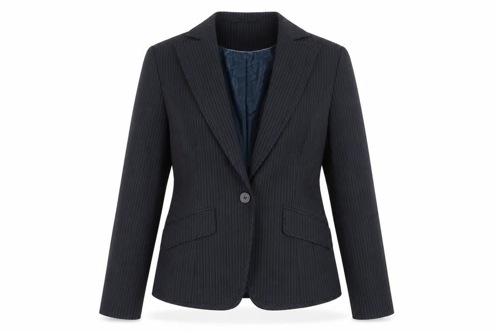 Next Women's Black Pinstripe Suit Jacket, Size 10