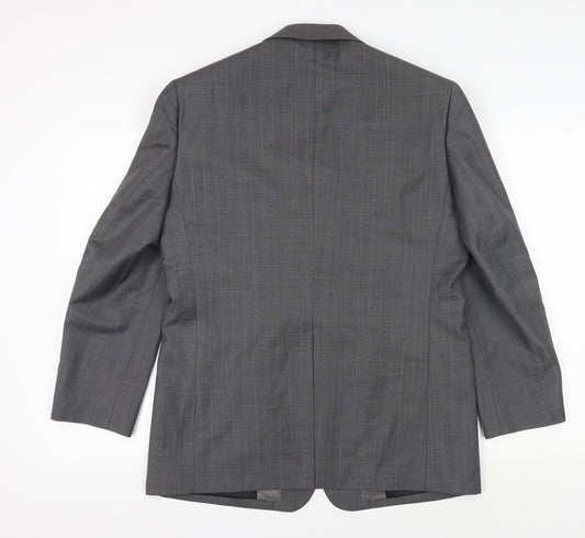 Next Men's Grey Check Suit Jacket 40S