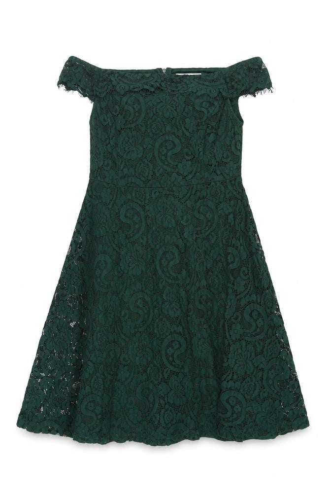 Dorothy Perkins Green A-Line Dress Size 12 Women