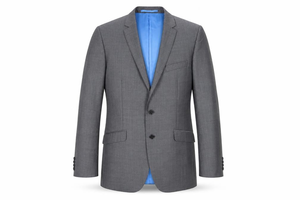 Marks and Spencer Grey Wool Suit Jacket, Men, 40L