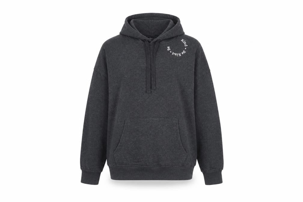 Front view of Nobody's Child Women's Grey Pullover Hoodie M