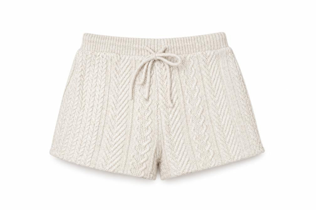 Zara Women's Beige Sweat Shorts Size 12