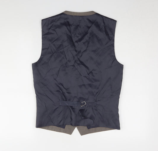 Next Men's Grey Suit Waistcoat 38R Formal Business