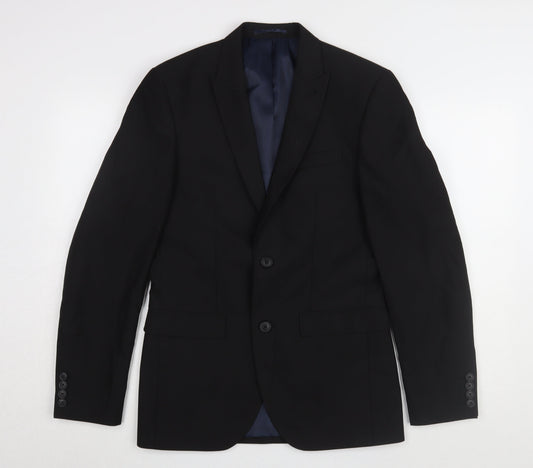 Next Men's Black Blazer Size 36 Regular Fit