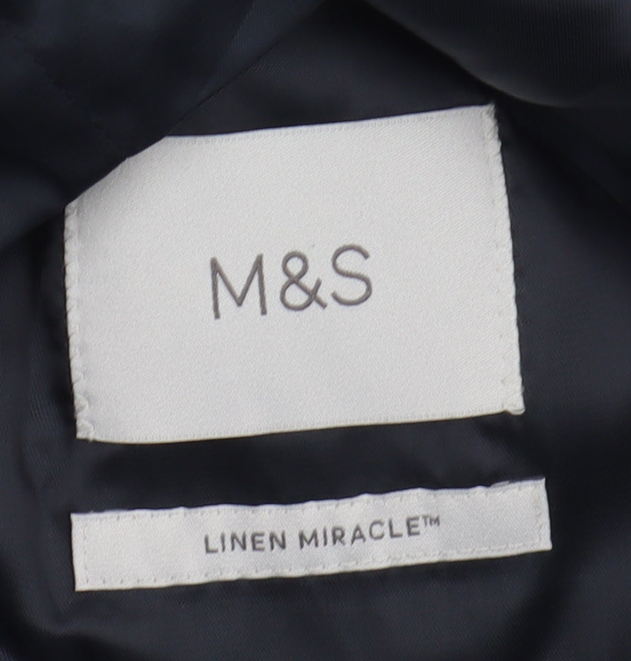 Marks and Spencer Men's Blue Suit Waistcoat, Size 38R