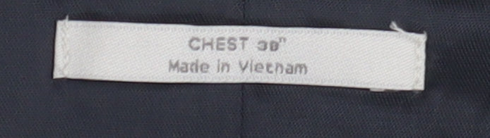 Marks and Spencer Men's Blue Suit Waistcoat, Size 38R