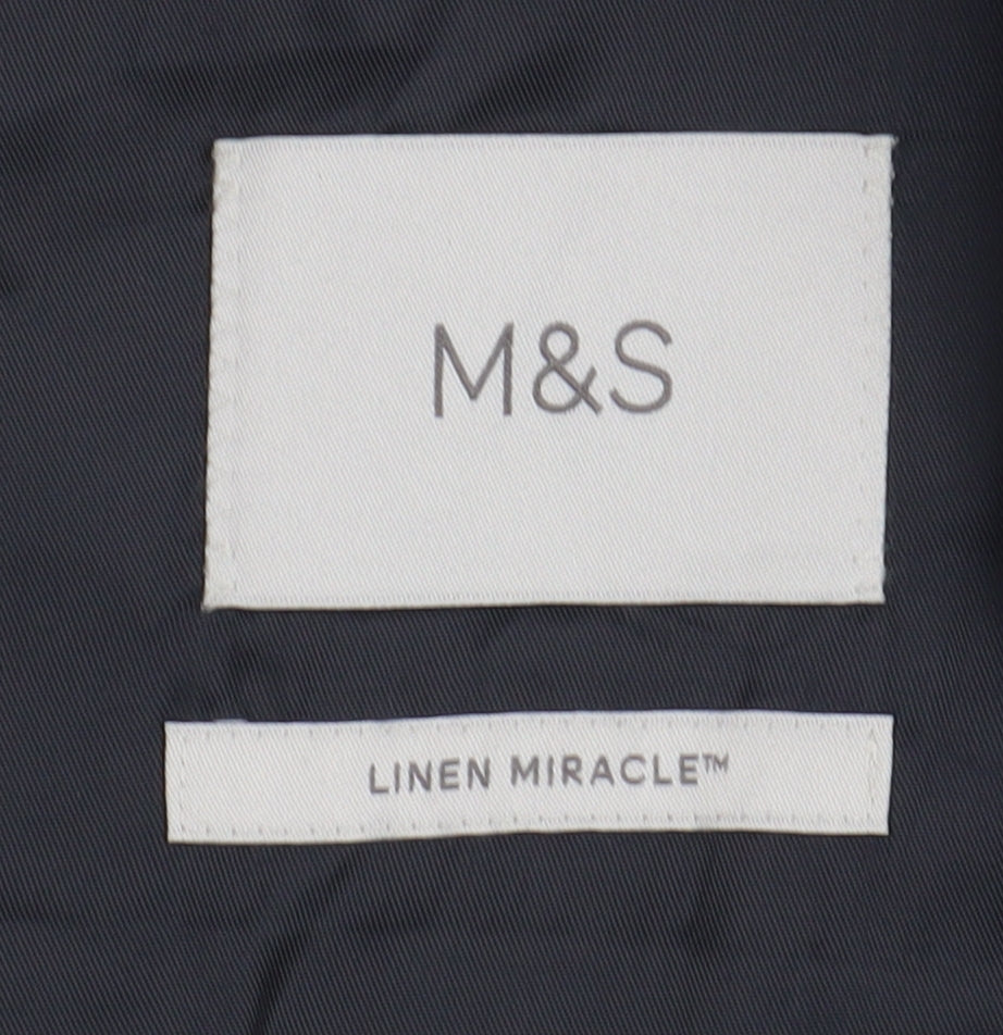 Marks and Spencer Men's Blue Chest 40R Waistcoat