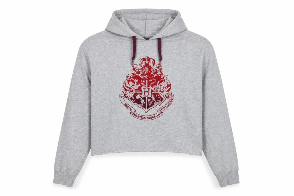 Womens UK 8 Regular Harry Potter Grey Pullover Hoodie