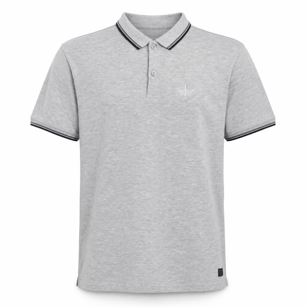 Firetrap Men's Grey XL Polo, Short Sleeve
