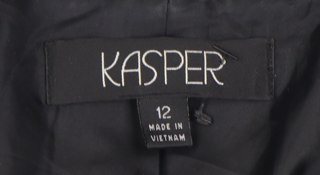 Kasper Women's Black Two-Button Blazer Size 12
