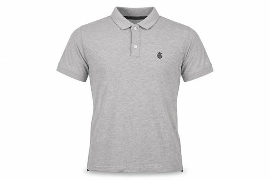 Selected Homme Men's Grey Polo Shirt M Short Sleeve