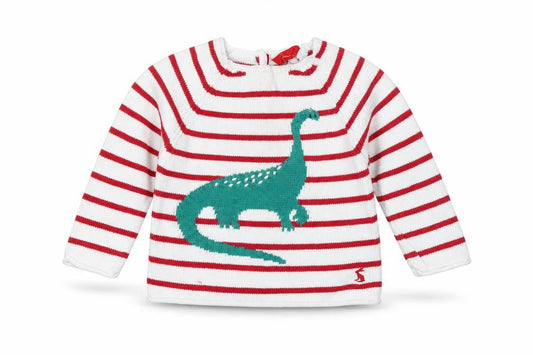 Joules Unisex Multicoloured Dinosaur Jumper, 6-9 Months