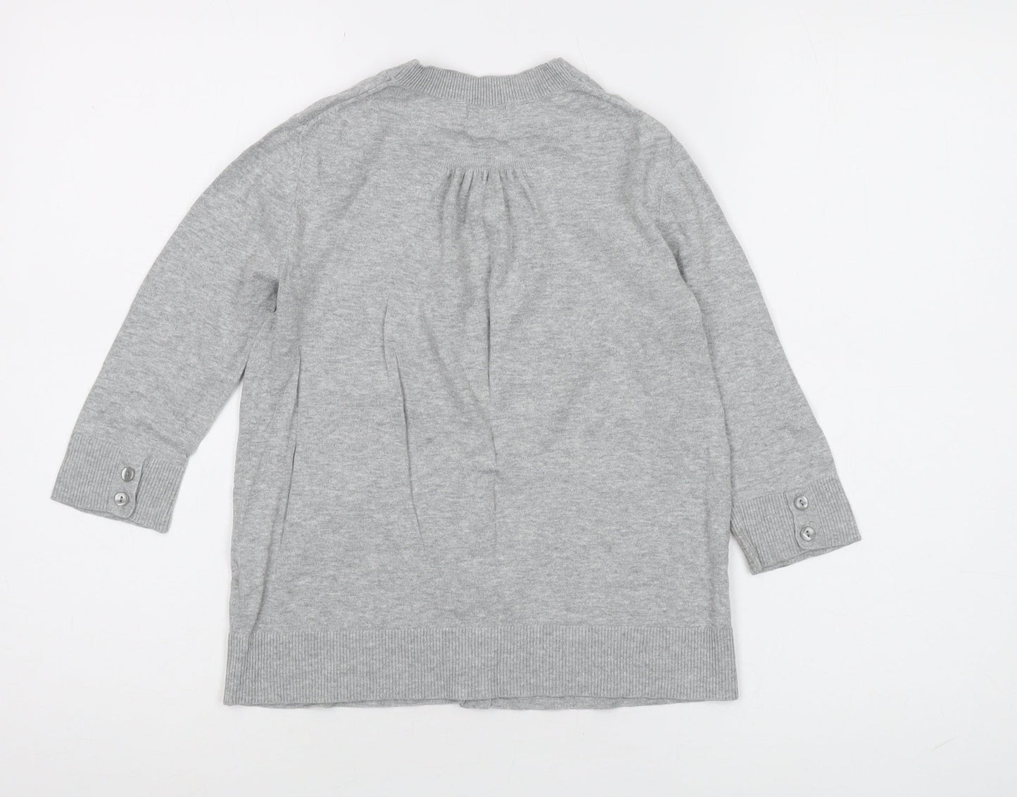 Gap Women's Grey Cardigan XS Cotton Casual Knit