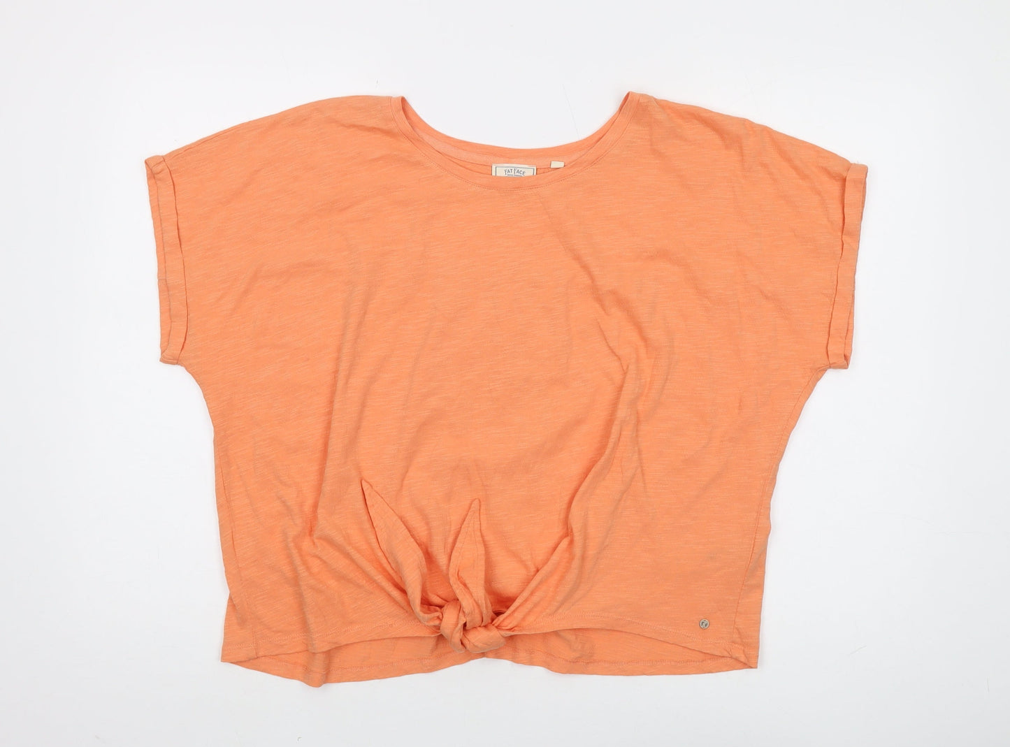 Fat Face Orange Women’s Basic T-Shirt UK 18 Relaxed Fit