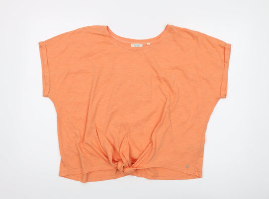 Fat Face Orange Women’s Basic T-Shirt UK 18 Relaxed Fit