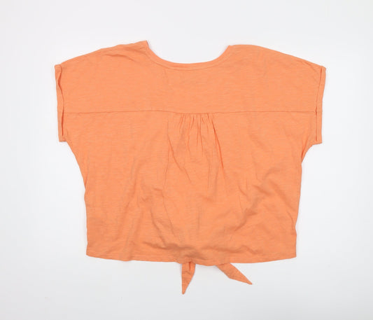 Fat Face Orange Women’s Basic T-Shirt UK 18 Relaxed Fit