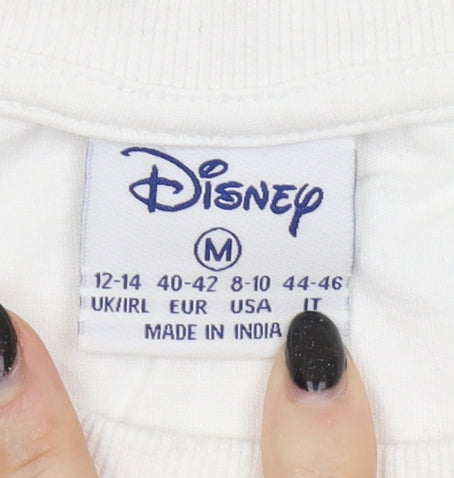 Disney Unisex Adults White M Cartoon T-Shirt