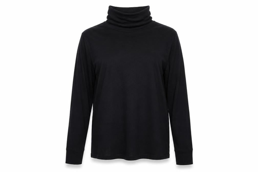 Womens UK Size XL Gap Black Cotton Blend T-Shirt