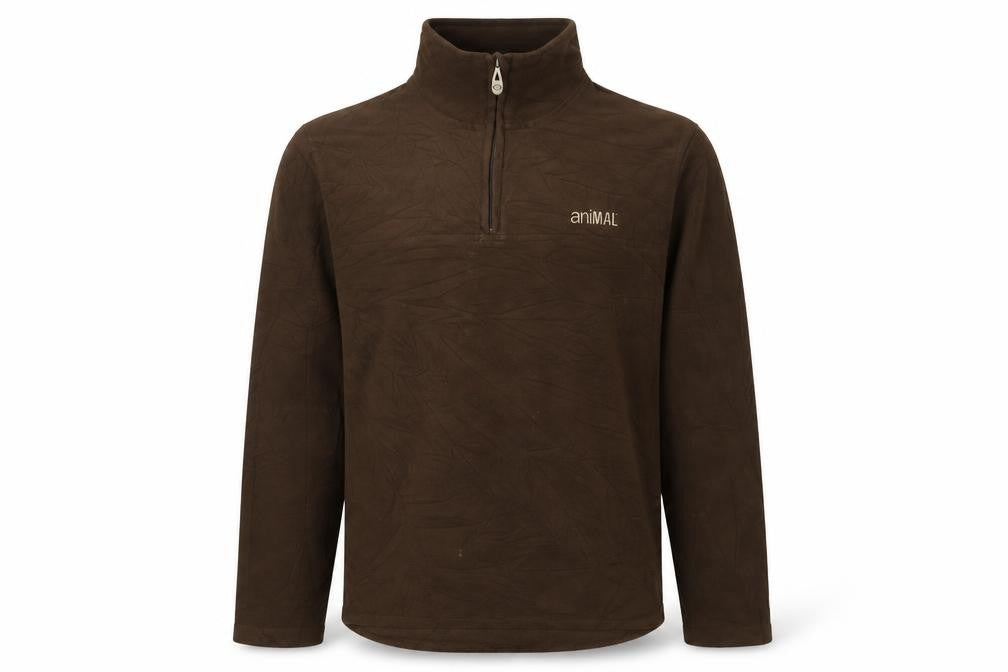 Mens UK S Regular Animal Brown Pullover Sweatshirt