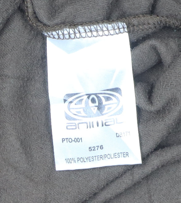 Animal Men's Brown 1/4 Zip Pullover Sweatshirt Size S
