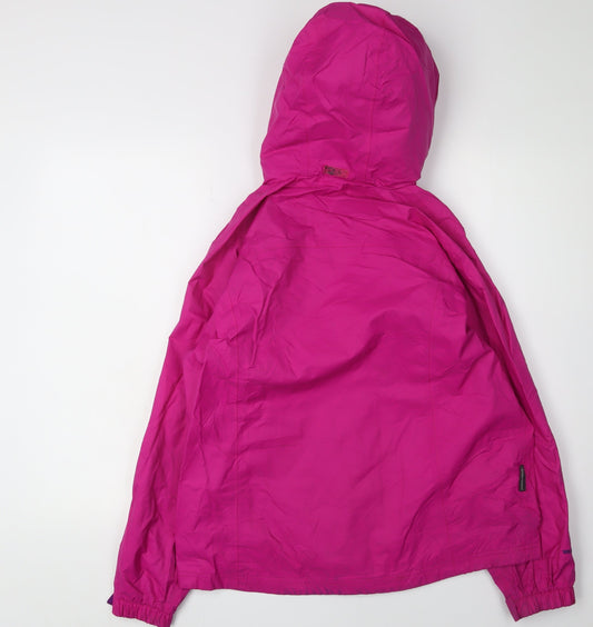 Karrimor Girls Pink Hooded Rain Coat 13 Years Lightweight
