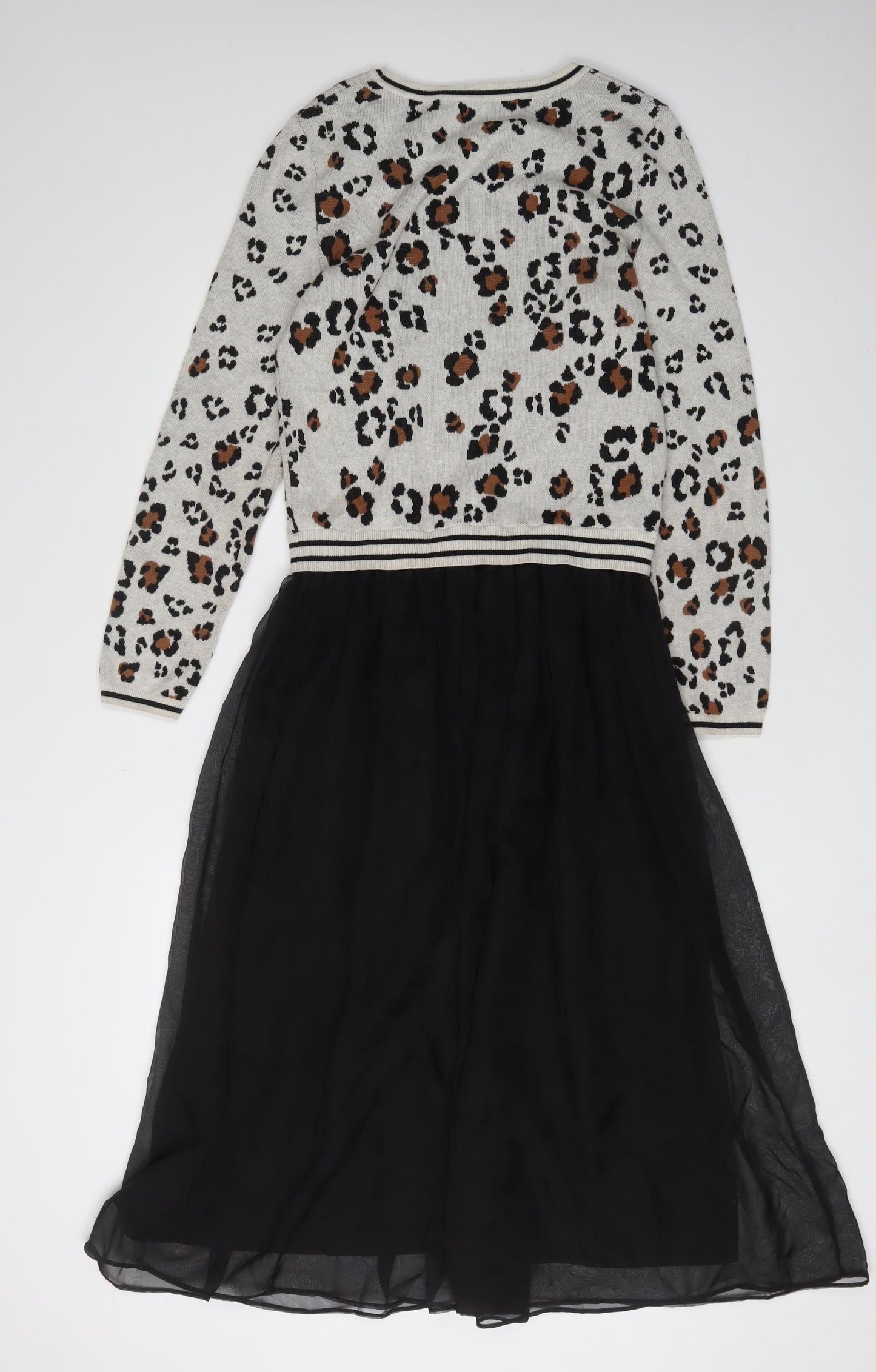 Oui Women's Multicoloured Jumper Dress Size 10