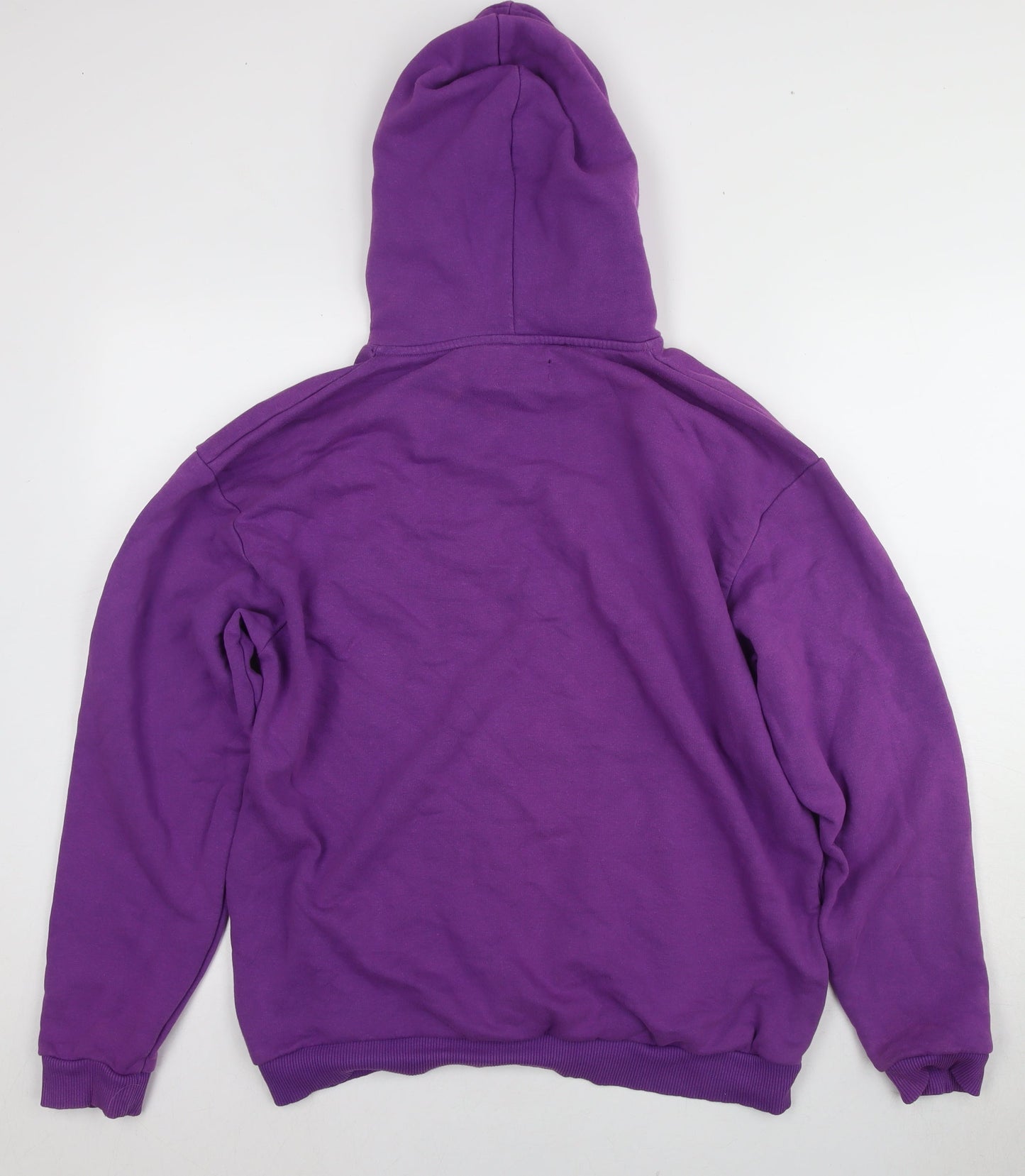 BoohooMAN Men's Purple M Logo Hoodie, Regular Fit