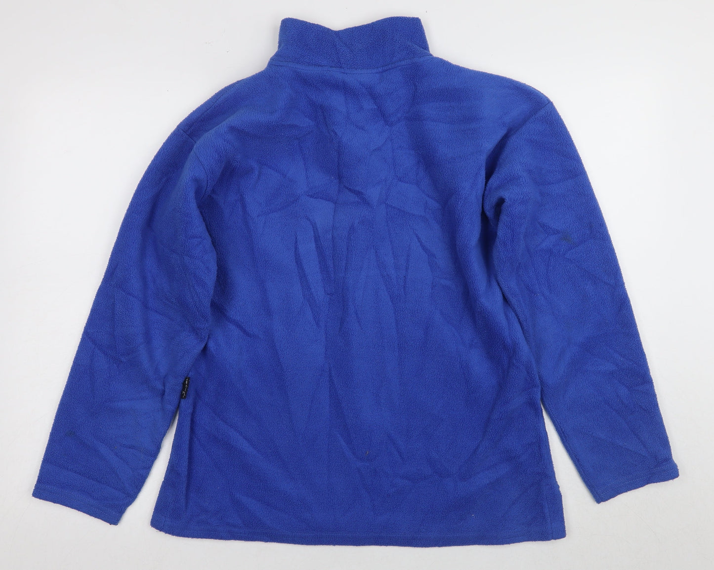 Kangol Men's Blue Medium 1/2 Zip Fleece Sweatshirt