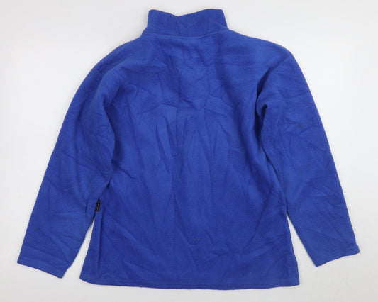 Kangol Men's Blue Medium 1/2 Zip Fleece Sweatshirt