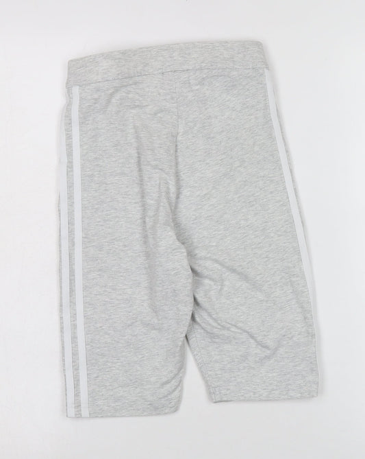 Adidas Boys Grey Athletic Shorts Size 34
