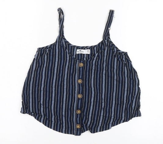 Hollister Women’s Blue Striped Camisole Top XS
