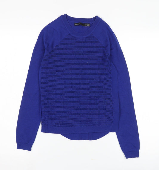 Karen Millen Women's Blue Knit Pullover Jumper XS