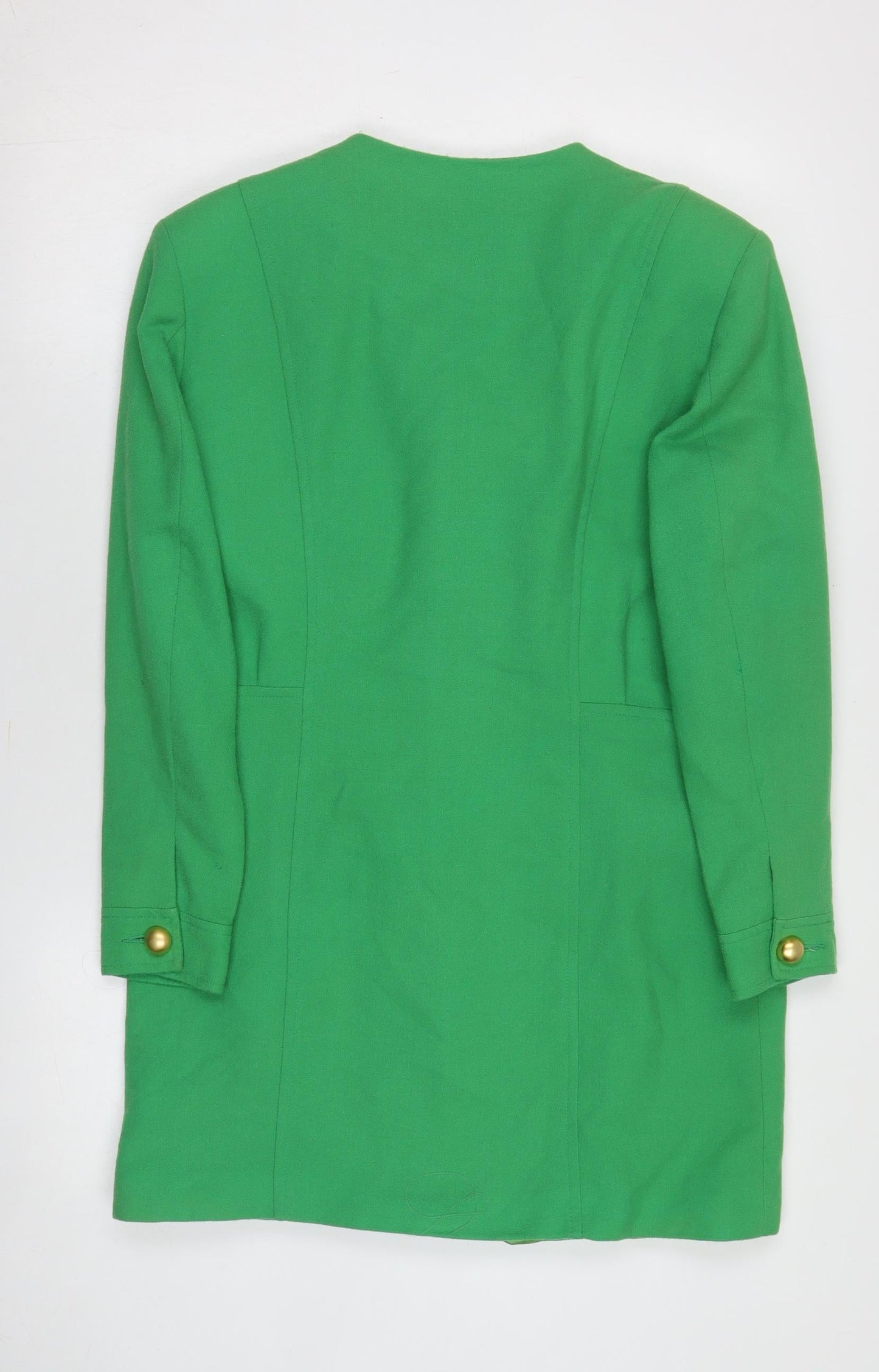 Brian Tucker Women's Green Wool Pea Coat Size 14